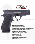 PISTOLA CO2 PFM16 COMP FULL METAL 4.5